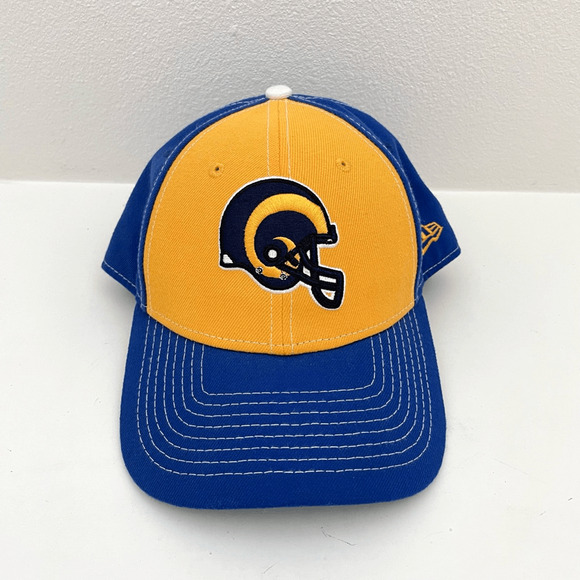 New Era NFL Los Angeles LA Rams Blue and Yellow Adjustable Hat - Picture 1 of 8